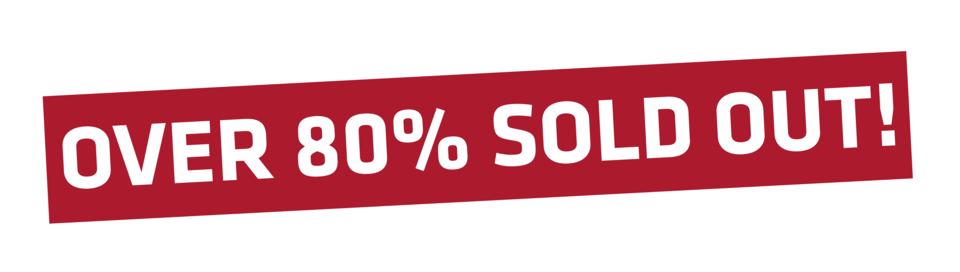 Over 80% Sold Out