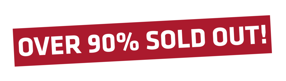 Over 90% Sold Out